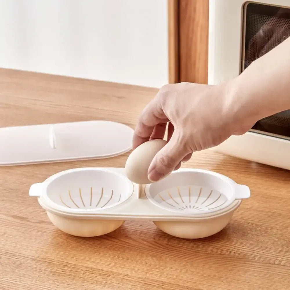 Skanto | Dobbel Space Holdbar Mikrobølgeovn Egg Maker