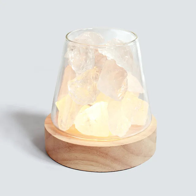 Skanto | Himalaya Saltlampe - Krystall Nattlys & Aromaterapi Diffuser