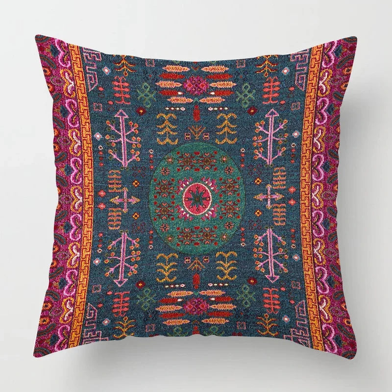 Marokkansk putevar med orientalsk mønster – Dekor for stue og kontor, høy kvalitets putevar i boho stil for sofa og sitteområde