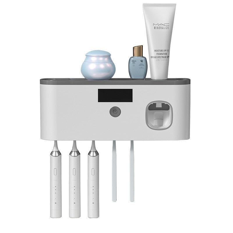 Skanto | Tannbørste renser - Ikke flere bakterier - Perfekt hygiene - Kompakt sett