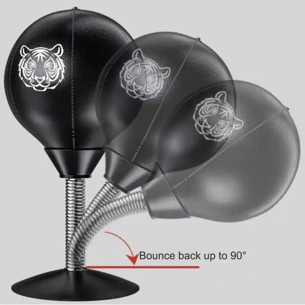 Norvo | StressBuster Pro | Slapp av, frigjør deg fra stress - Skrivebords punching bag med sugekopp