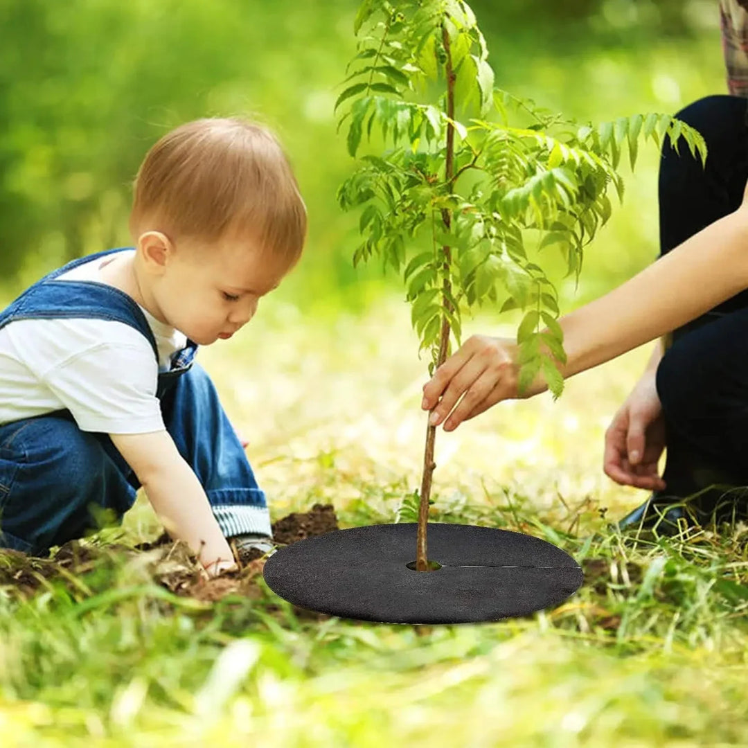 Skanto | Weed fleece tree disk – Pustende rotbeskyttelsesmatte for hage og planter