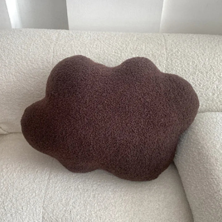 Nordic Bouclé Abstrakt Putefor – Minimalistisk Plysjpute | Skanto