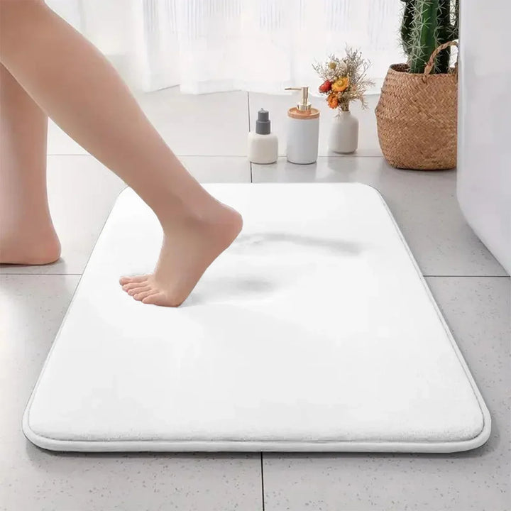 Skanto | Tjukk Enkel Anti-Sklibadmatte laget av Flanell med Absorberende Kapasitet