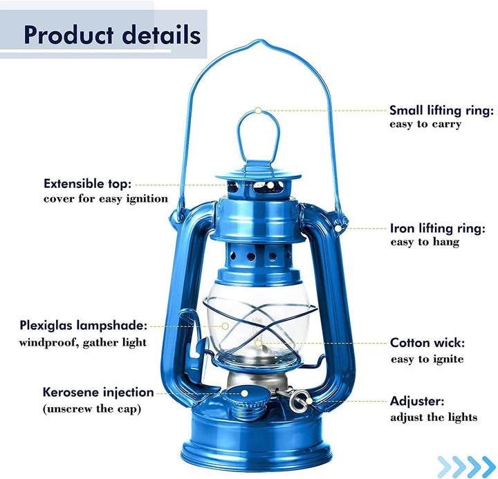 Nostalgisk Camping Side Utendørs Kerosene Lanterne Lampe | Skanto