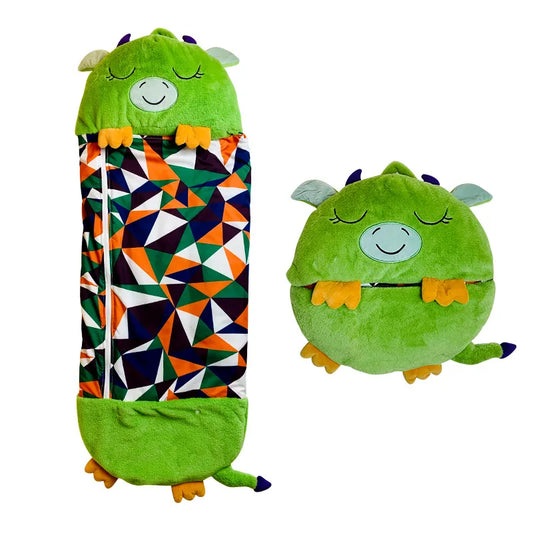 Plush leketøy og sovepose i ett for varme, trygge netter