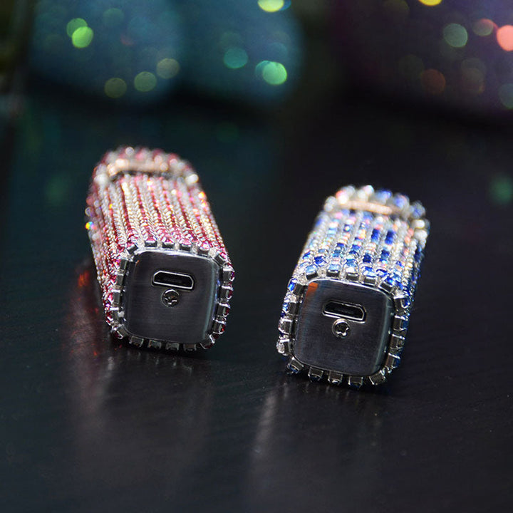 Skanto | Sparkle Stone Rhinestone Oppladbart Bærbart Lighter