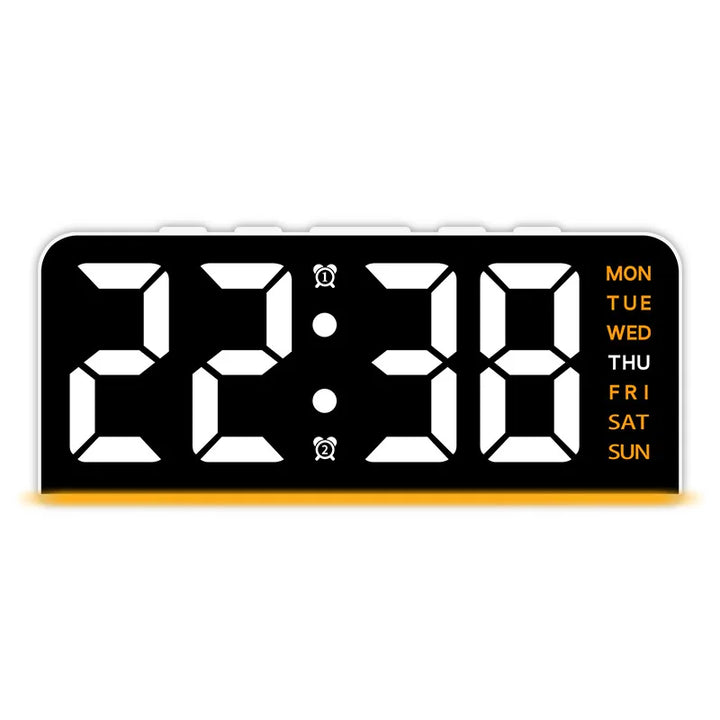 Moderne LED All Week Display Nattlampe Vekkerklokke | Skanto