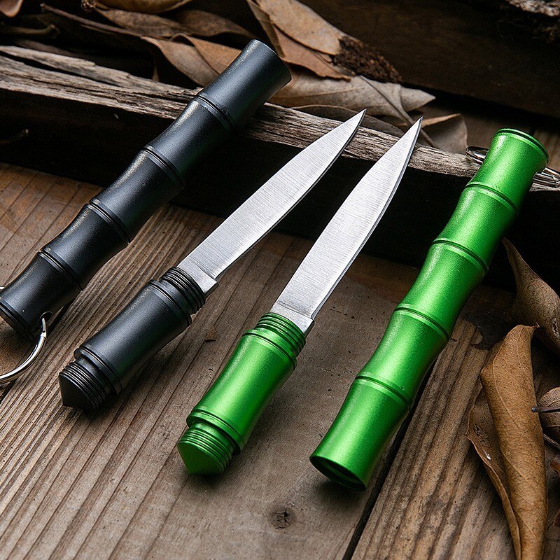 Bamboo Bærbar Selvforsvars Camping Kniv | Skanto