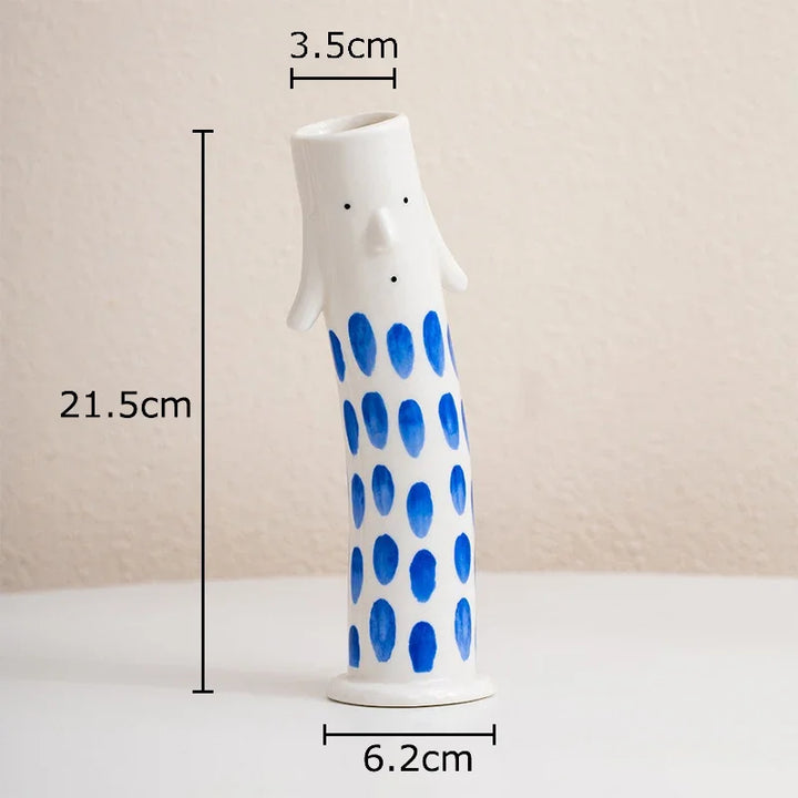 Lovely Cartoon Figures Keramikk vase | Skanto