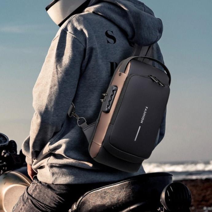 Skanto | Crossbody Lærred Anti-tyveri Vanntett Bag