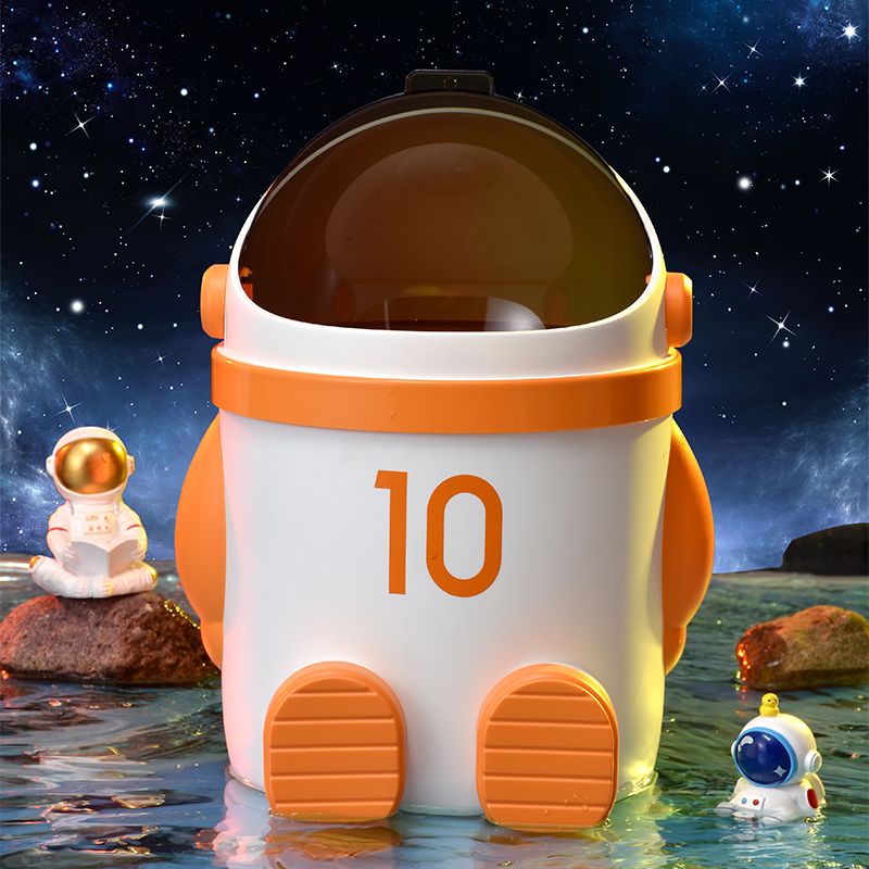 Norvo | Mini Astronaut Form Søt Kontor Søppelbøtte