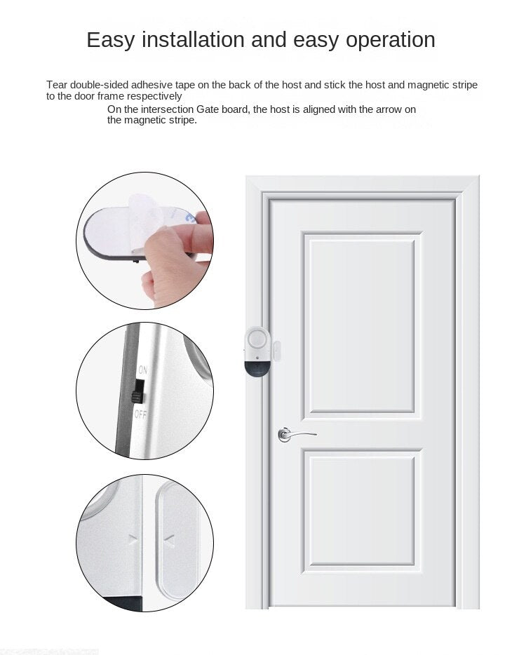 Skanto | Magnetisk Sensor Hjemmesikkerhetsalarm