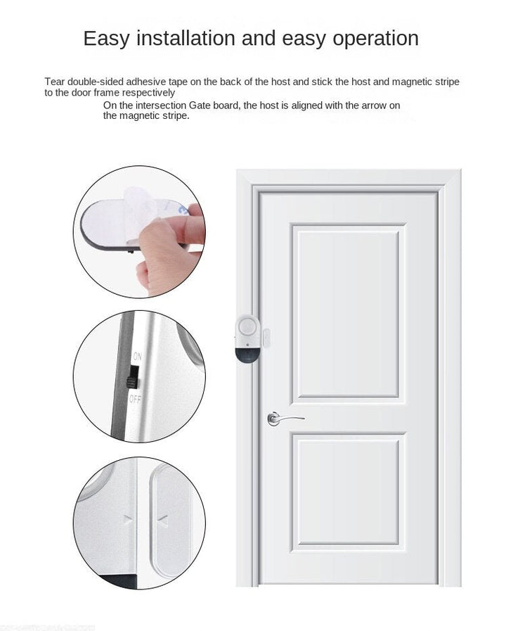 Skanto | Magnetisk Sensor Hjemmesikkerhetsalarm