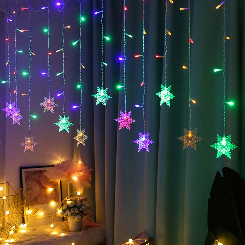 LED Fairy Snøfnugg Lys | Skanto