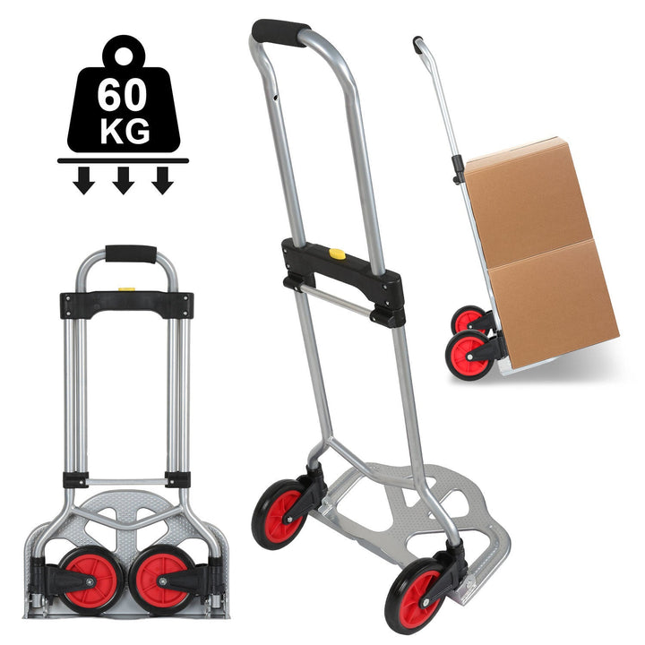 Sekkevogn Sammenleggbar transportvogn 60 kg Lastkapasitets | Skanto