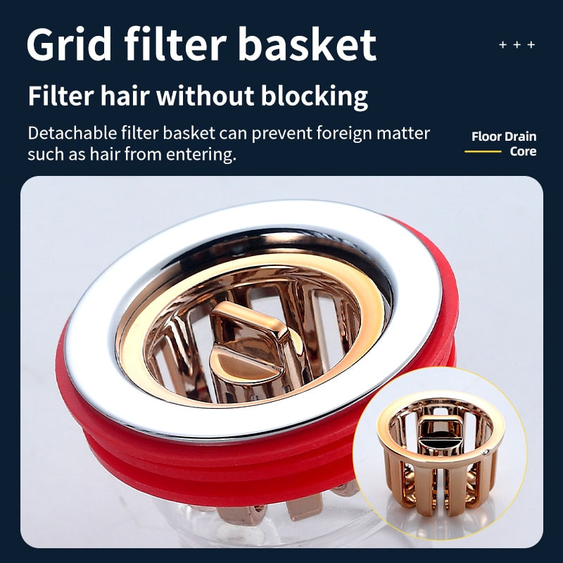 Skanto | Trygg Badeværelse Universal Anti-Lukt Avløpsfilter Plugg