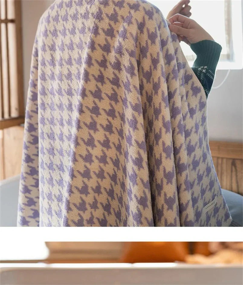 HoundLuxe Vintage Houndstooth Bomull Ansiktsklut Skanto