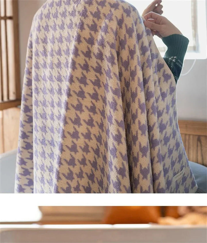 HoundLuxe Vintage Houndstooth Bomull Ansiktsklut Skanto