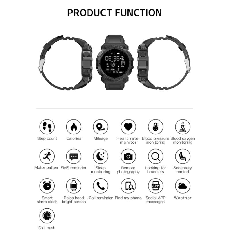Skanto | Helse Monitor Bluetooth Smart Klokke