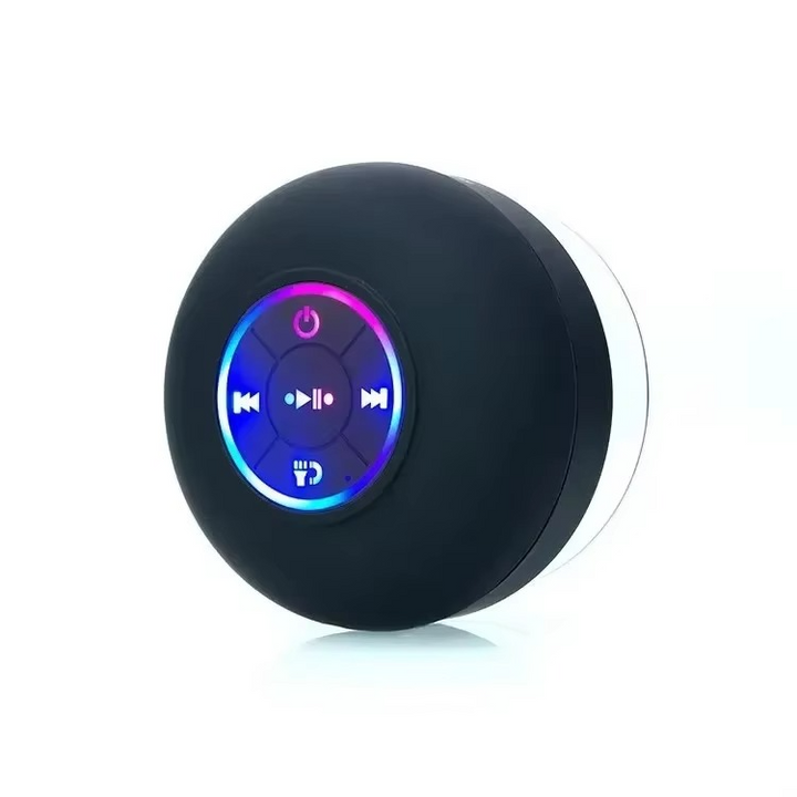 Skanto | Vanntett Bærbar Bluetooth Høyttaler med LED-Lys og Sugekop