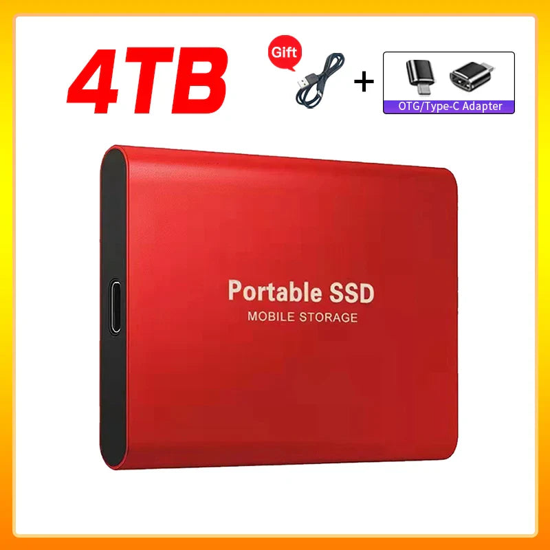 Skanto | Høyhastighets Ekstern Solid State Drive 1TB Bærbar Ekstern Harddisk ssd 2TB Ekstern harddisk ssd harddisk For Laptop Mac