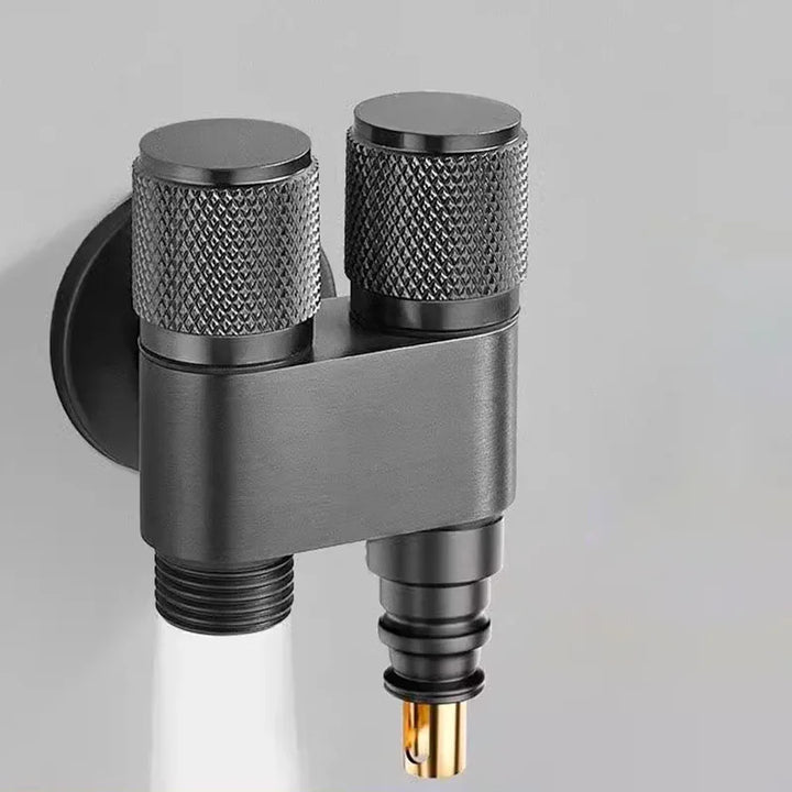 Dual Flow Pro – 2-i-1 Vegghane for toalett og vaskemaskin Skanto