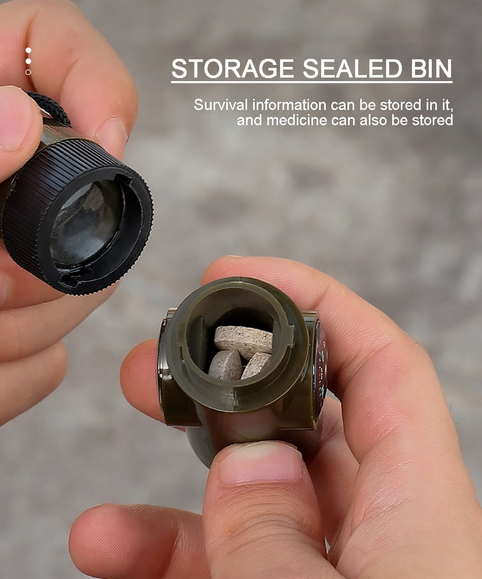 7i1 Bærbar Overlevelse Utendørs Camping Verktøy | Skanto