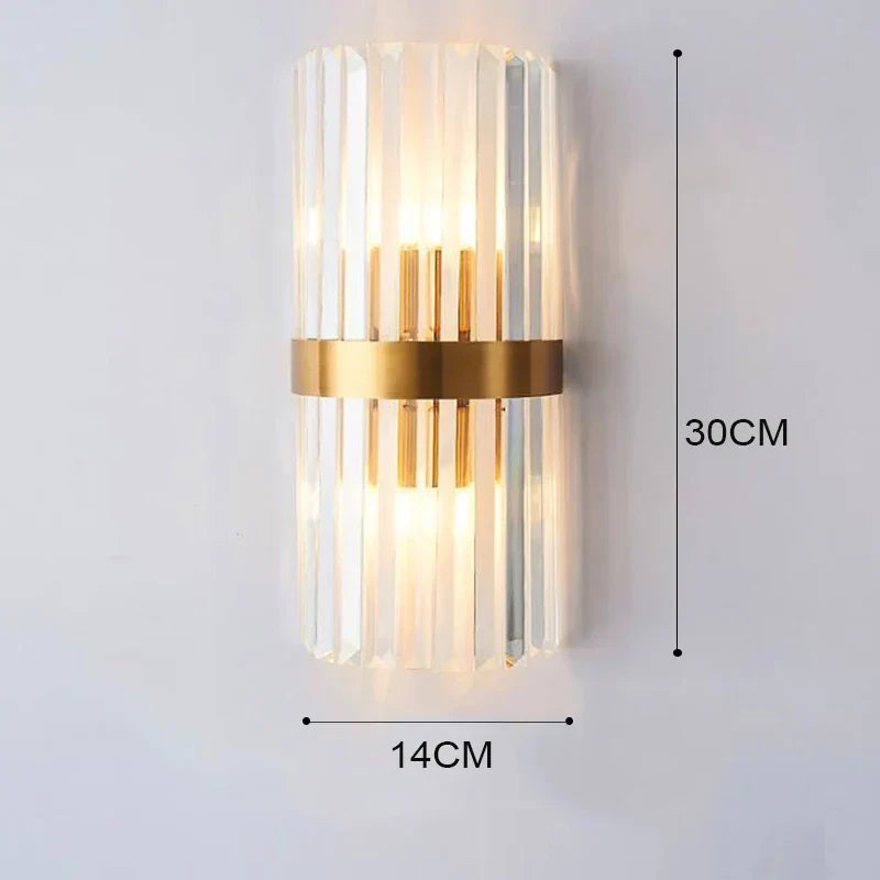 Skanto | GoldenLuxe Elegant LED Vegglampe | Luksuriøs Design i Gull | Stilig Veggbelysning