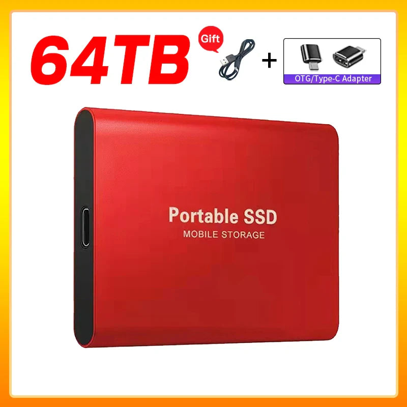 Skanto | Høyhastighets Ekstern Solid State Drive 1TB Bærbar Ekstern Harddisk ssd 2TB Ekstern harddisk ssd harddisk For Laptop Mac