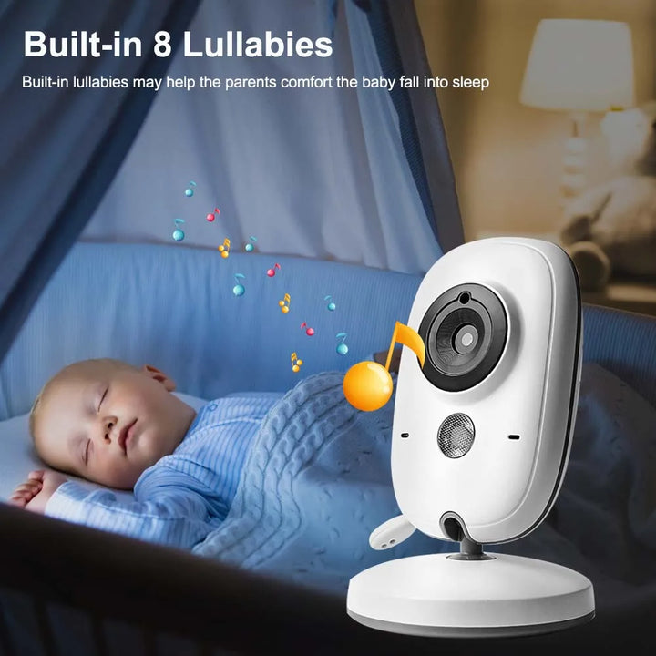 3,5-Zoll-Video-Babyphone with Nachtsicht, Temperaturanzeige og Zwei-Wege-Audio