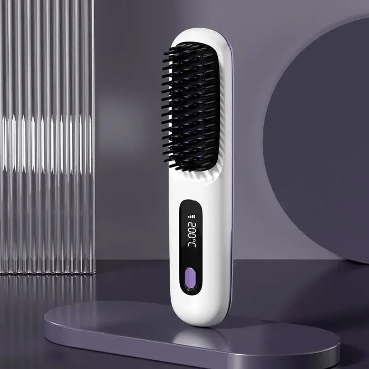 Skanto | Glissara | Trådløs Hår Rettetang | USB Lading Funksjon & LCD Display | Keramisk & Ion Teknologi