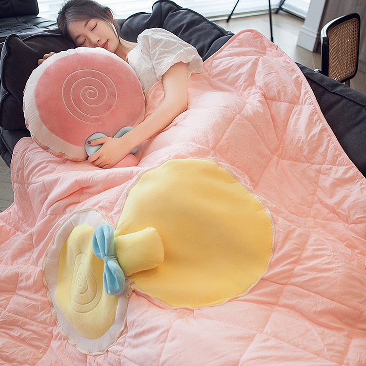 Skanto | Nap Buddy Frukt Foldbar Teppet Puter