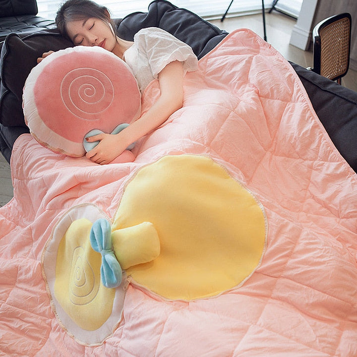 Skanto | Nap Buddy Frukt Foldbar Teppet Puter