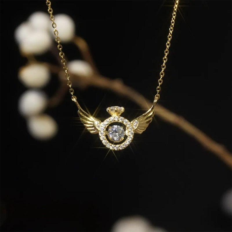 Skanto | Lucky Wings Pendel Zircon Halskjede