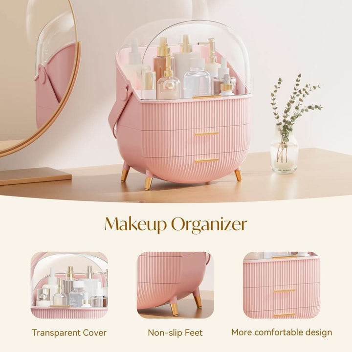 Skanto | opp organiser - Støvbestandig og vanntett kosmetikkboks med elegant design
