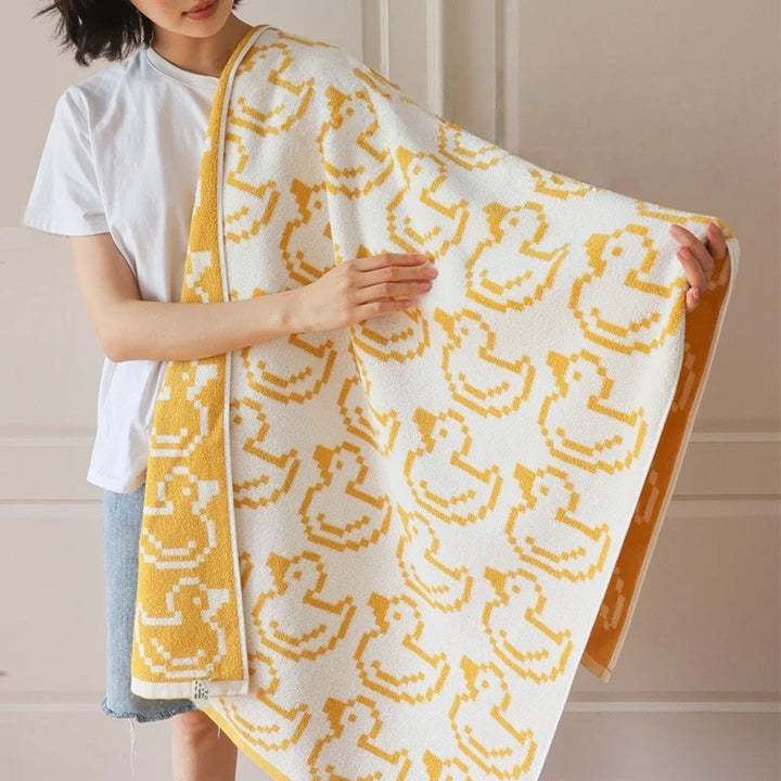 Reversible Dyreprint Bomull Håndkle | Skanto