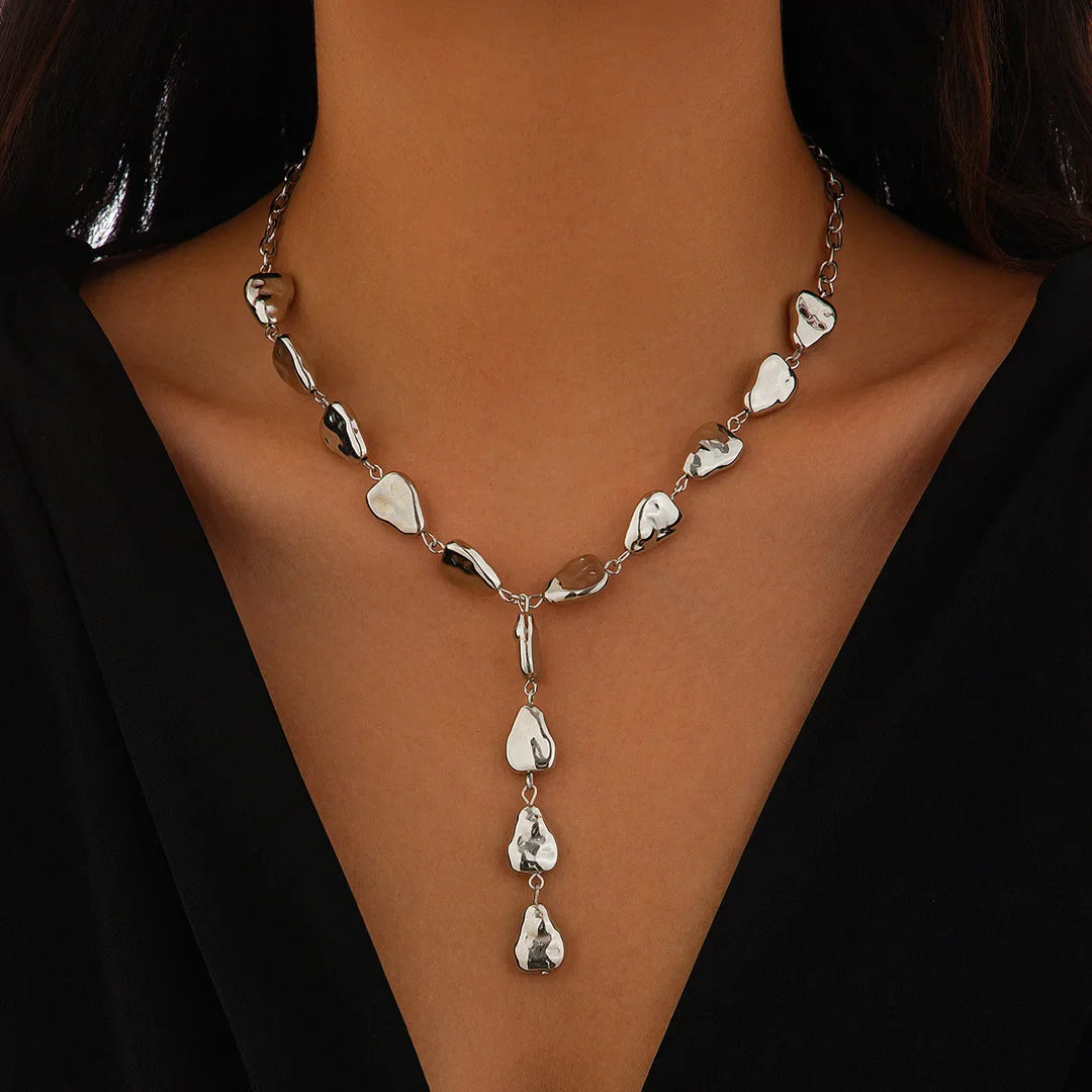 Skanto | Moderne stein inspirert lariat-halskjede
