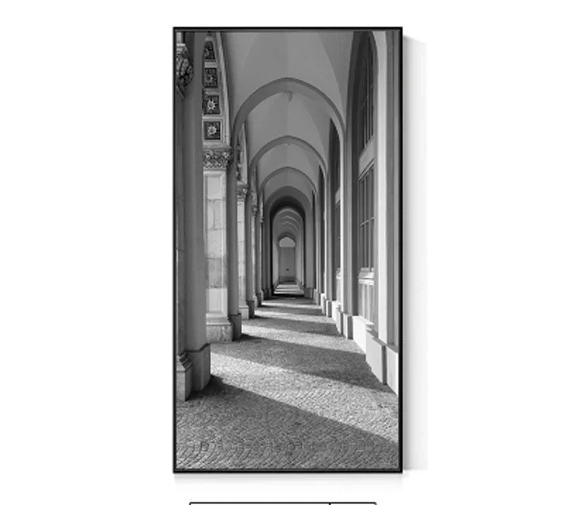 Modern Abstract Minimalist Arch Motifs Architecture Wall Art Fine Art Canvas Prints Pictures for Entry Hall Foyer Living Room Home Office Decor | Skanto