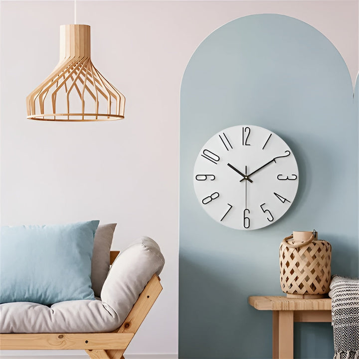 3D Veggklokke – Moderne og Elegant | Dekorativ Veggklokke for Stue og Kontor | Skanto