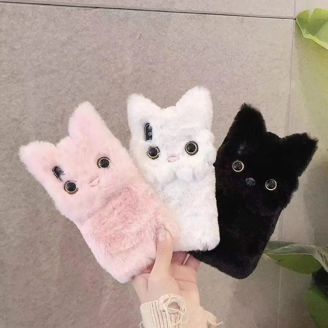 Skanto | Fluffy Cat Varm Pels Fluffy iPhone Deksel