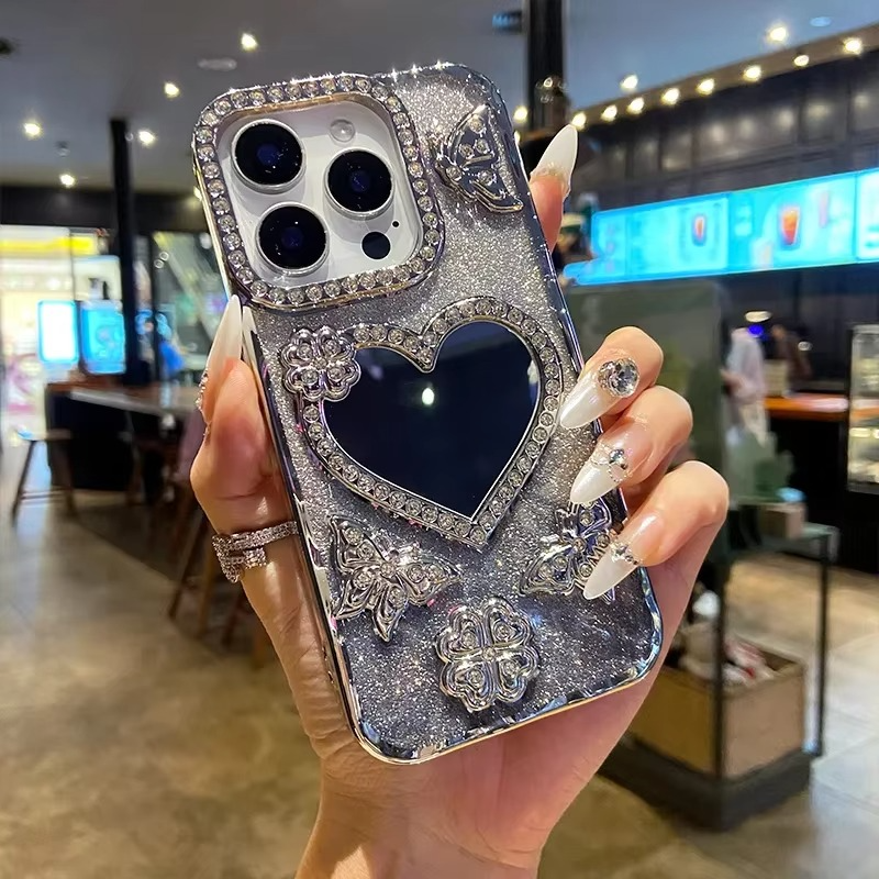 Skanto | Butterfly Glitter Diamond Speilcover for iPhone