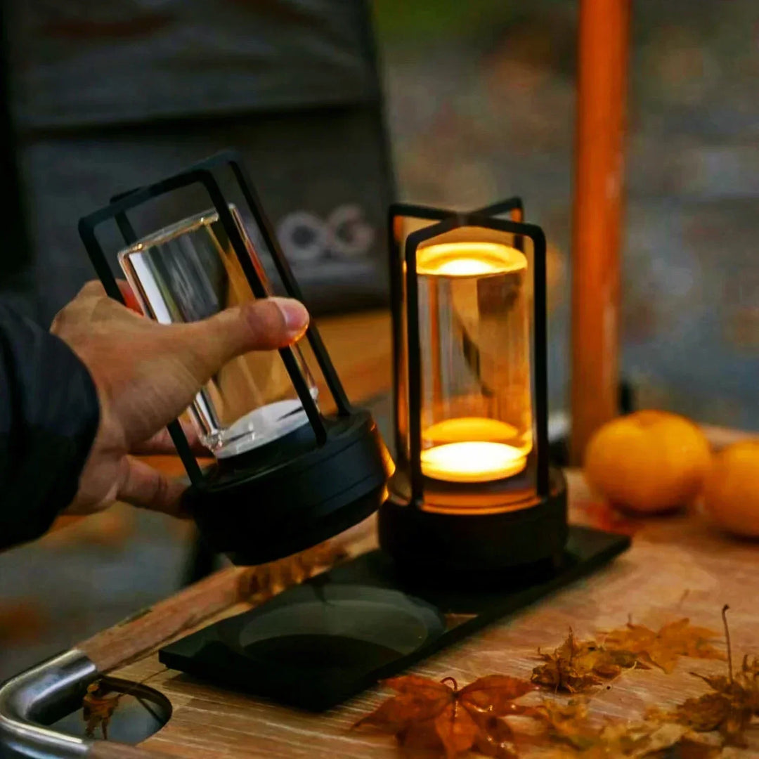Skanto | Oppladbar Trådløs LuxuryGlow Bordlampe - Elegant Trådløs Lampe for Enhver Stemning