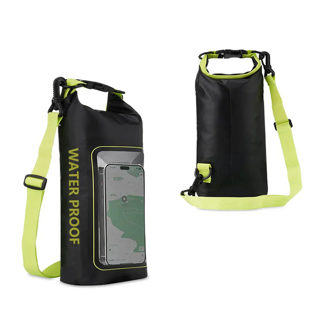 Skanto | AquaVault Vanntett Dry Bag 2L | Med Touchscreen-vindu | Utendørs veske for kayaking, trekking & vannsport