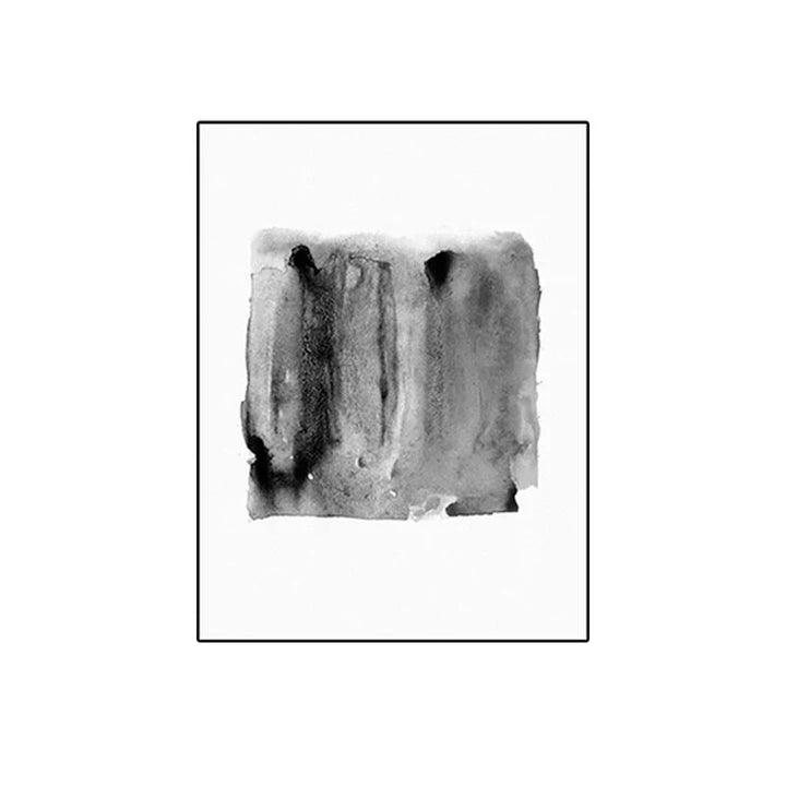 Black White Wall Art Minimalist Abstract Ink Brushstroke Fine Art Canvas Prints Posters Pictures For Living Room Home Office Art Decor | Skanto