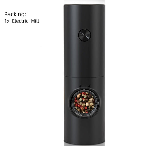 Skanto | Elektrisk automatisk pepper- og saltkvern med LED-lys og justerbar maling - Perfekt for kjøkkenet eller restauranten