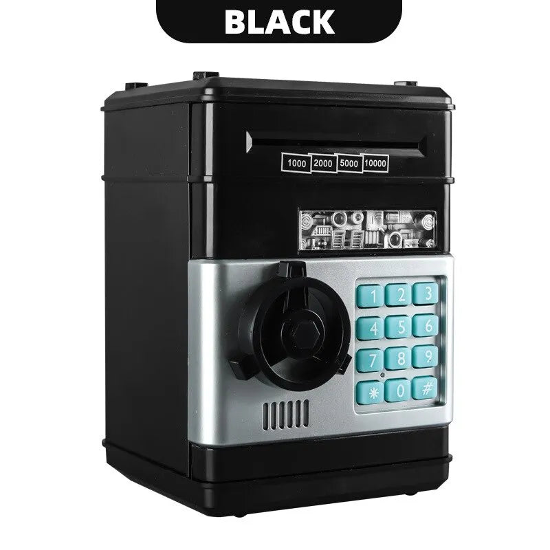 Skanto | Elektronisk spareboks med automatisk mini-safe, passordlås og mynttelger – Den ultimate gaven til barn!