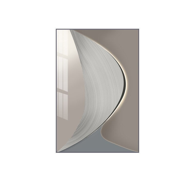 Abstract Industrial Gray Beige Wall Art Fine Art Canvas Prints Pictures For Urban Apartment Living Room Office Art Decor | Skanto
