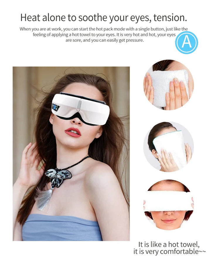 Skanto | Bluetooth Musikk Hot Compress Øyemassør