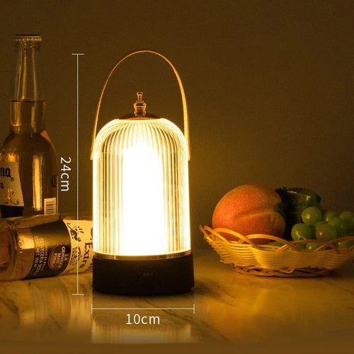 Bærbar Retro Fuglebur Bordlampe – Vintage LED Belysning i Klassisk Design | Skanto